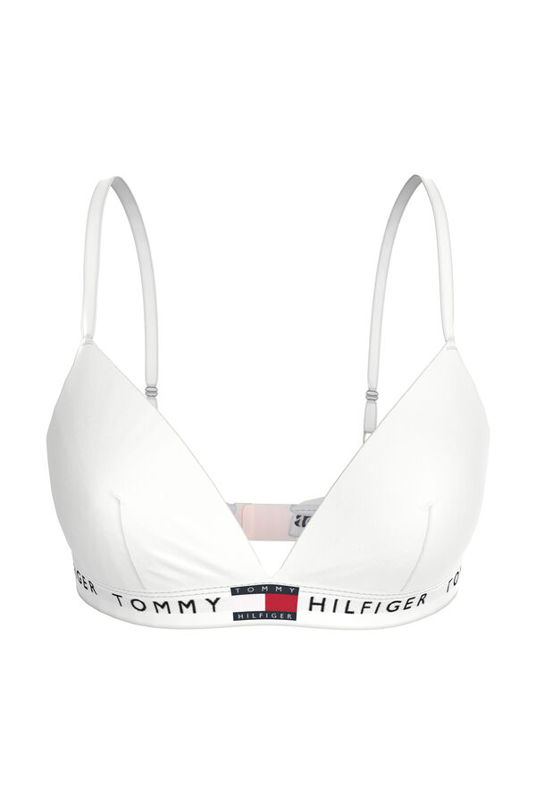 Tommy Jeans non-wired sports bra white