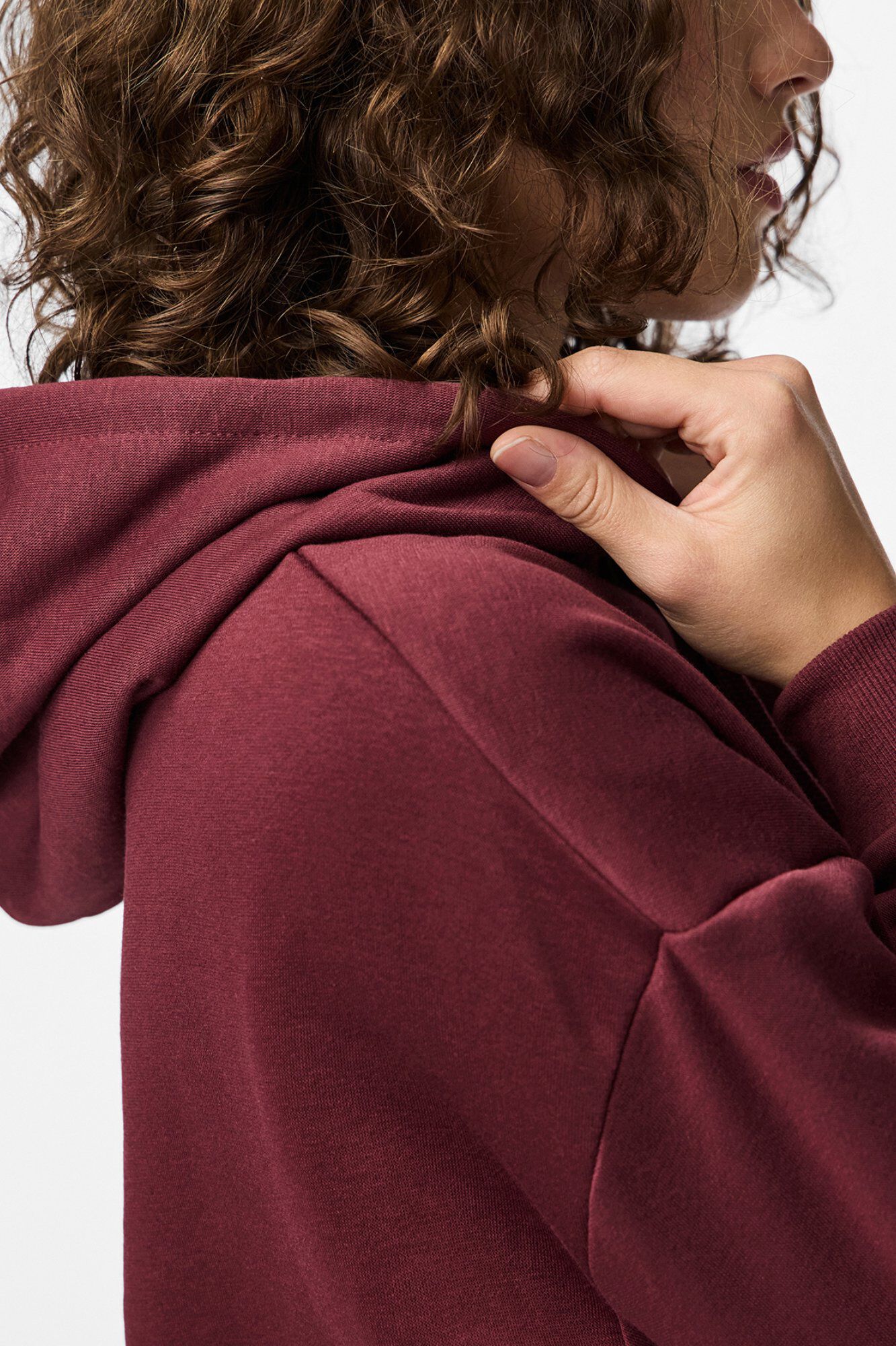 Pieces Basic-Sweatshirt mit Kapuze