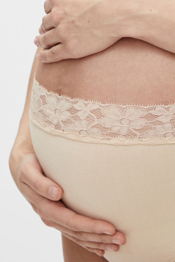 Womensecret Organic cotton maternity panties noir