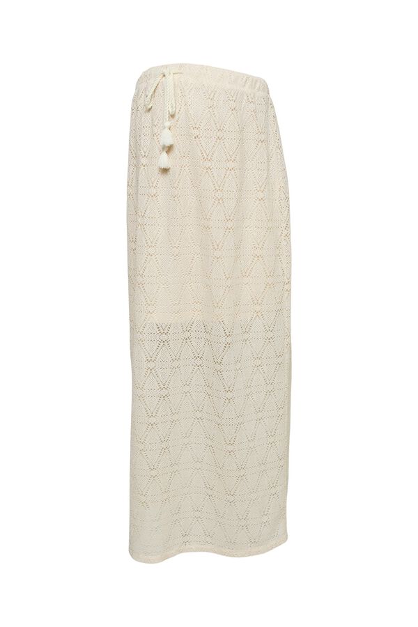 Mamalicious Midi-Rock aus Spitze Maternity Grau