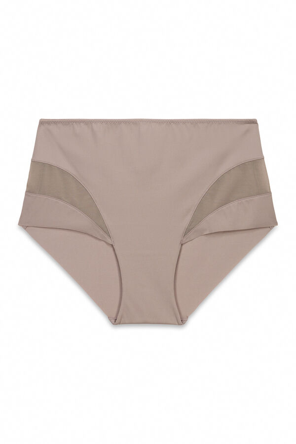 Women'secret Grey high-waisted shaping panty  mink