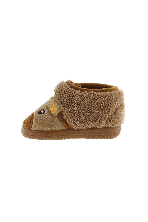 Womensecret Child's slippers with bear detail természetes