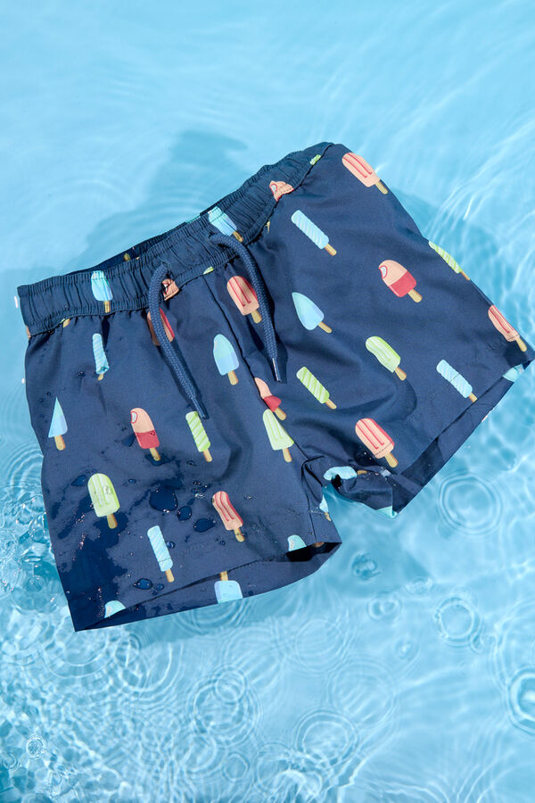 Name it Boy's ice cream print swimwear blue