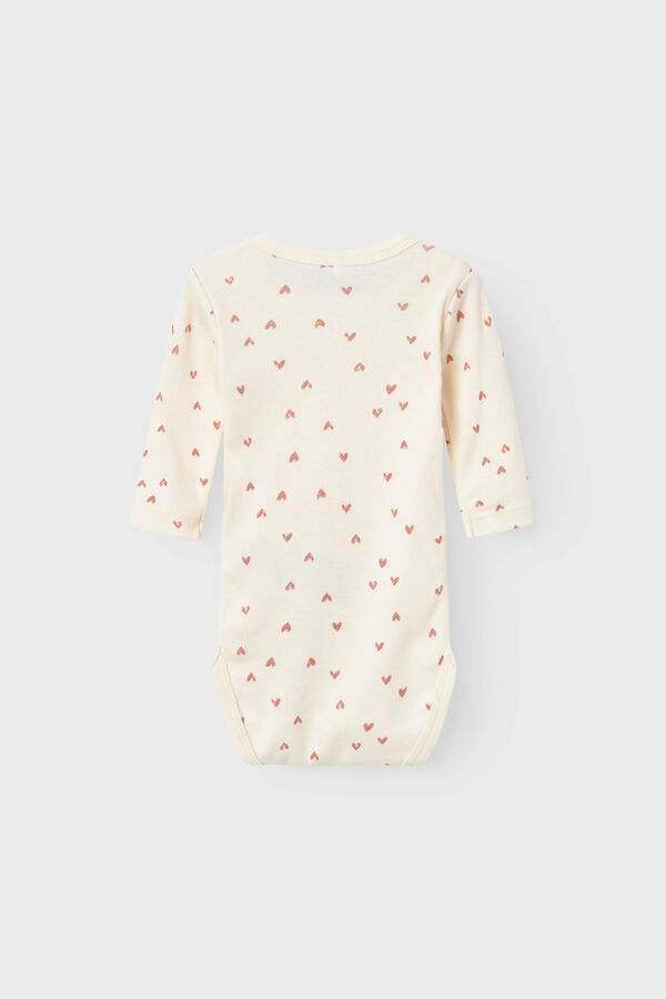 Name it Pack of baby girl heart bodysuits white