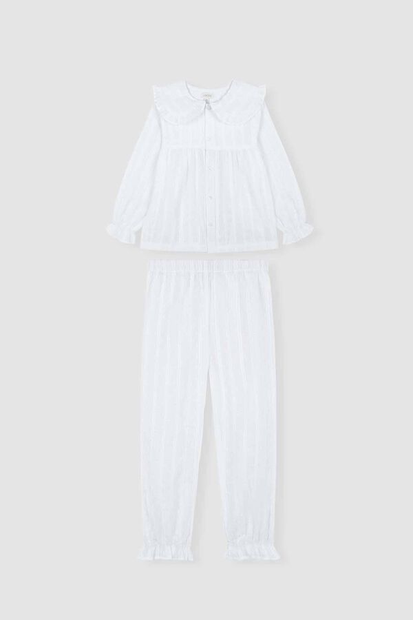 Womensecret Pijama romántico blanco niña blanc