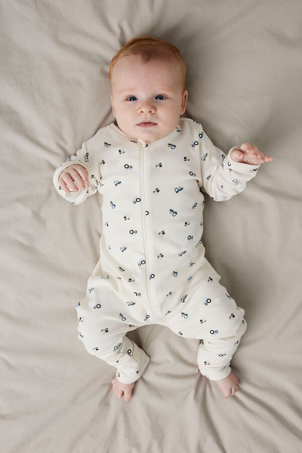 Name it Pyjama Set aus Baumwolle Weiß