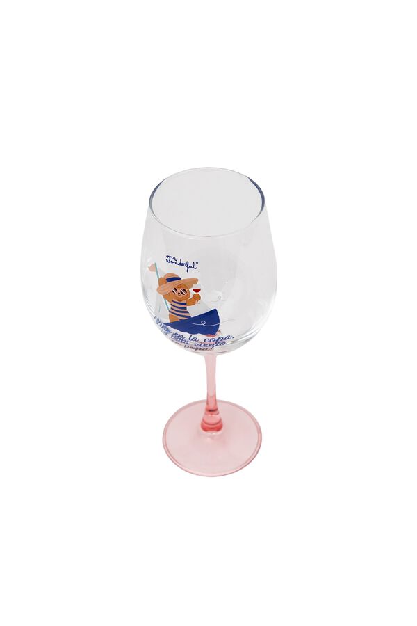 Mr. Wonderful Wine glass - Wine in the glass and everything going swimmingly! printed