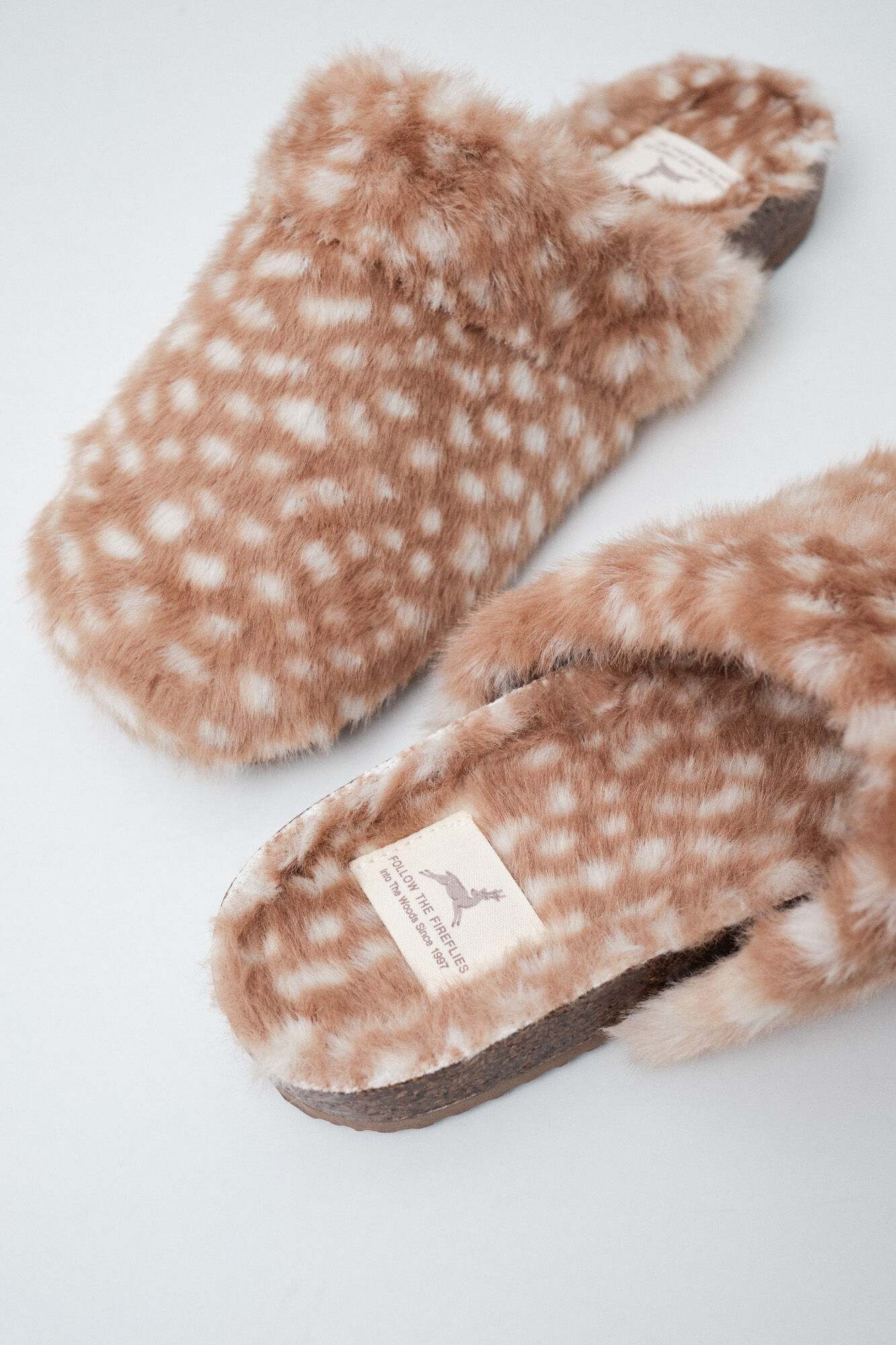 Women'secret Animal print faux fur slippers