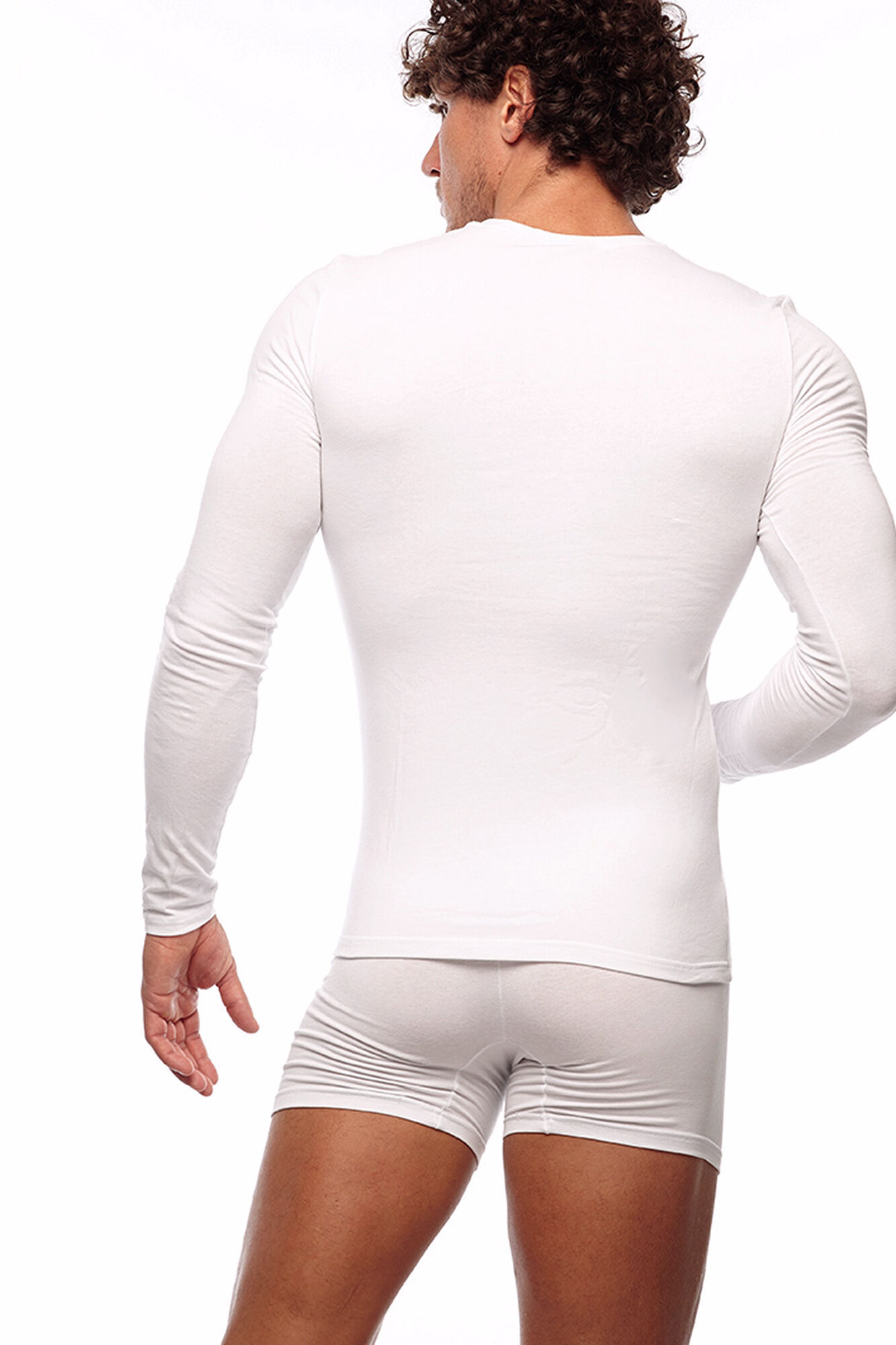 Cotonella Camiseta termal de hombre cuello redondo manga larga