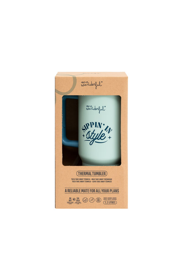 Mr. Wonderful Thermal tumbler 1.2 liters - Sippin' in style printed