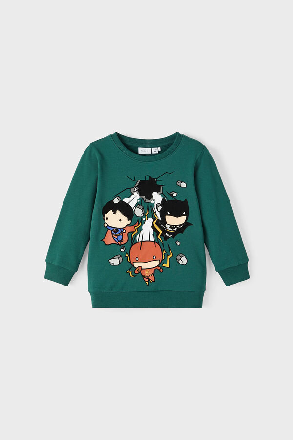 Womensecret Mini boys' sweatshirt zöld