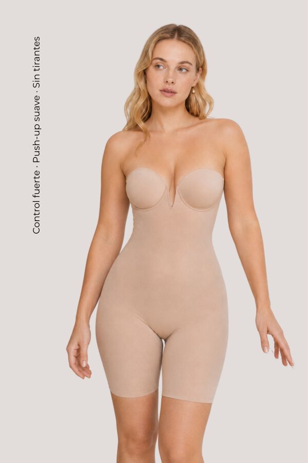 Ivette Bridal  Second Skin push-up body panty brown