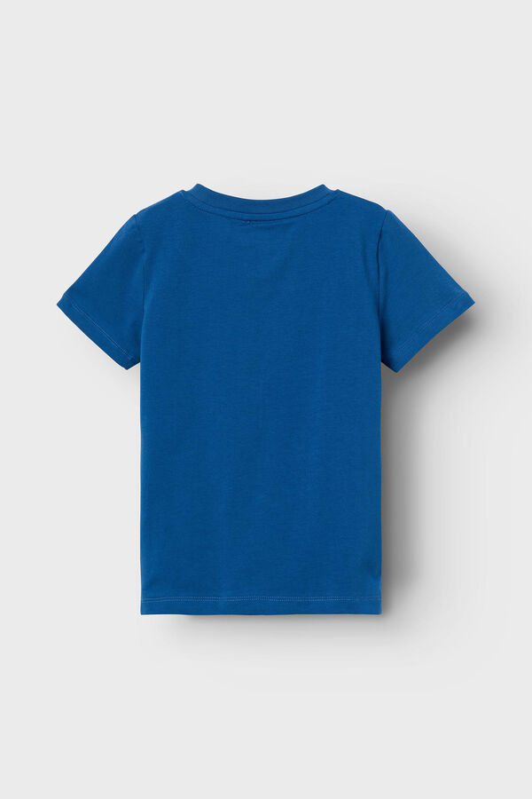 Womensecret Boys' short-sleeved Mickey Mouse T-shirt bleu