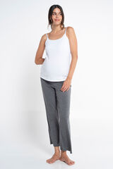 Ohma! Maternity knit wide leg trousers grey