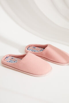 Womensecret Pink cotton slippers pink