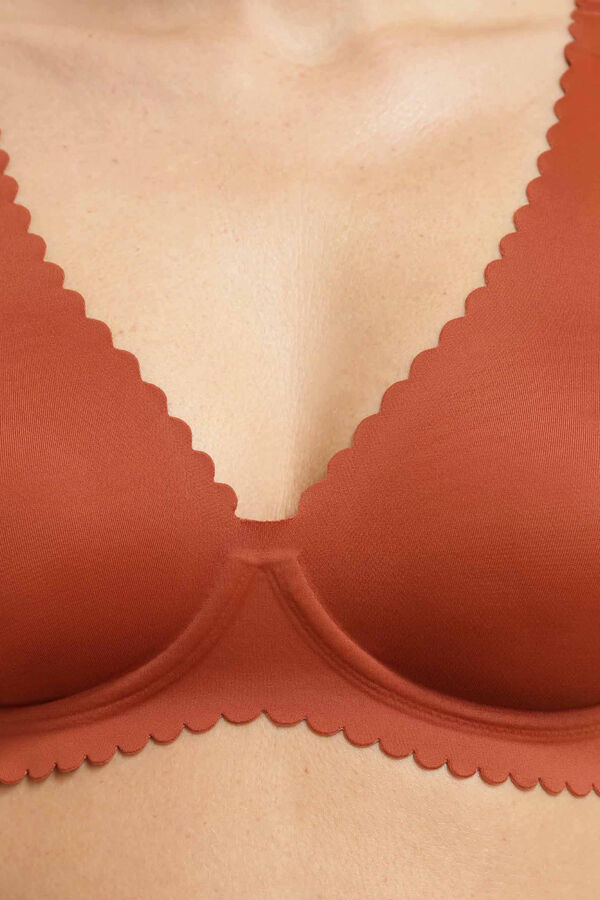 DIM Microfibre underwired bra nude