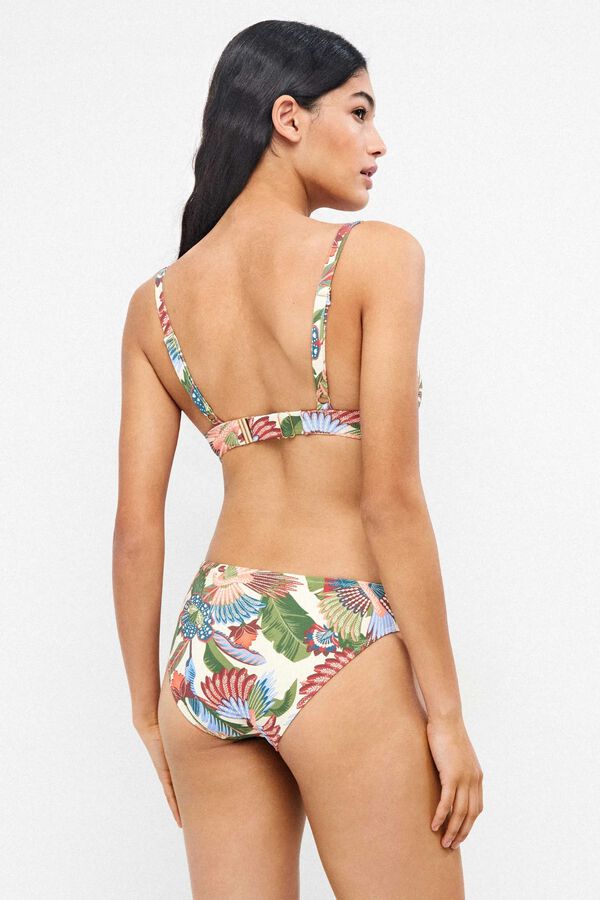 Gisela Braga bikini midi print tropical blanco