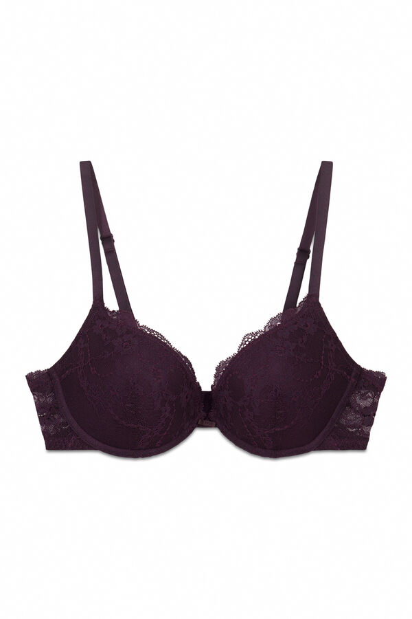 Women'secret Purple lace push-up bra GORGEOUS pink