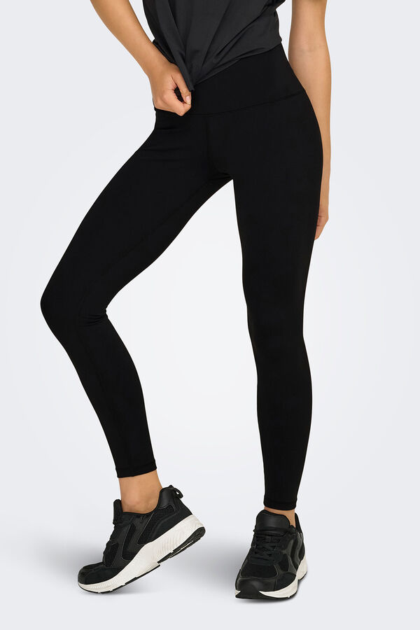 Only Play Legging deportivo tobillero tiro alto con bolsillo negro