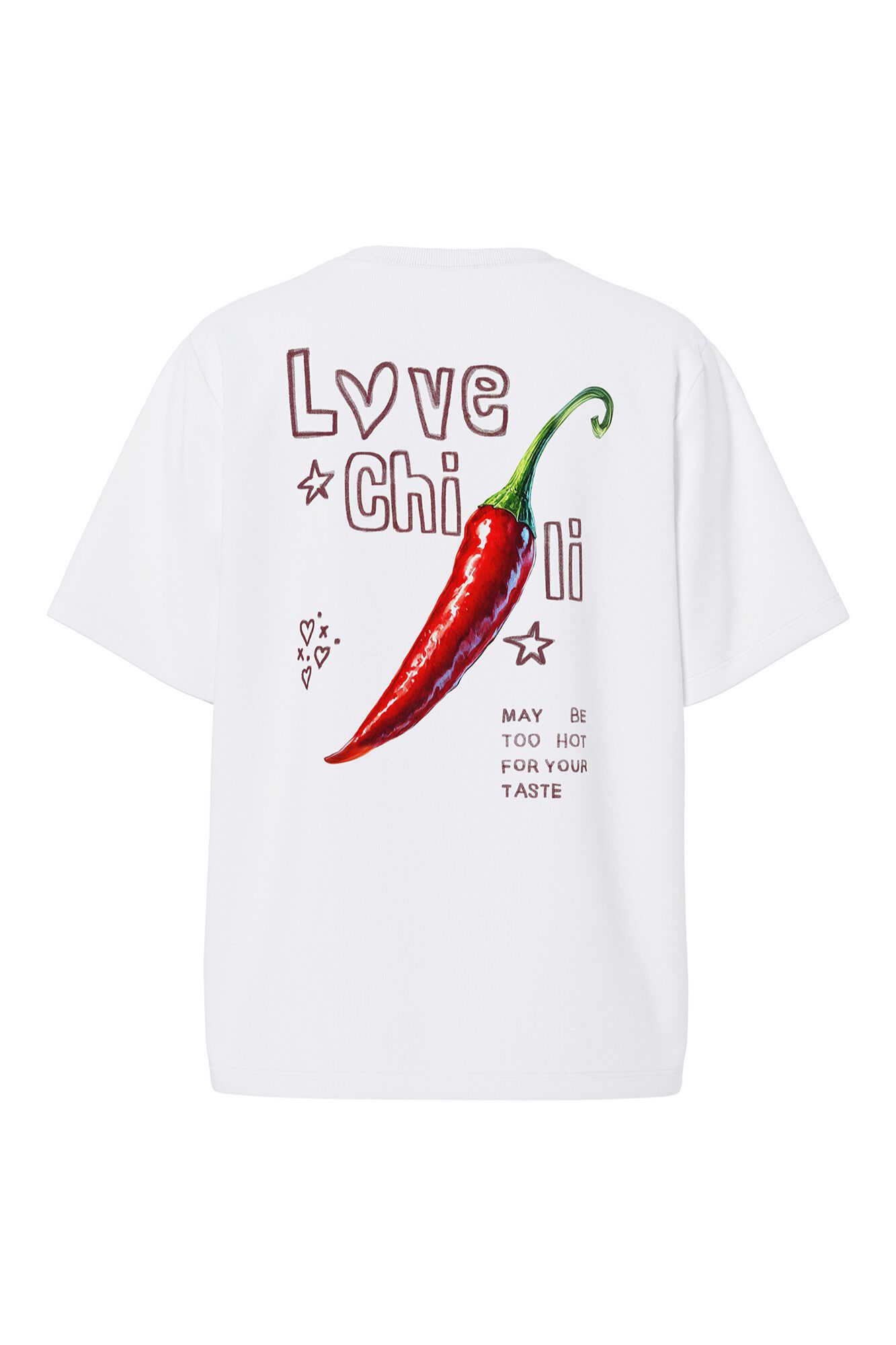 Pieces Bedrucktes T-Shirt aus Bio-Baumwolle