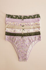 Womensecret Of lavender cotton Brazilian panties 7 Zelena