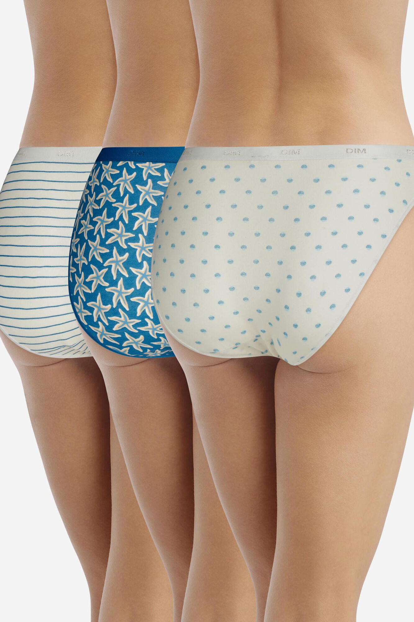 DIM Pack 3 bragas estampadas