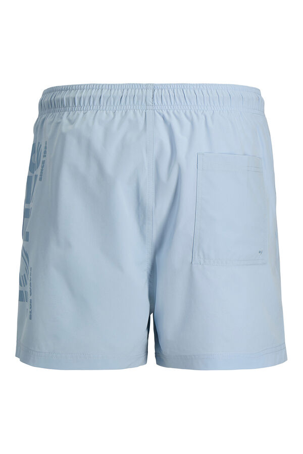 Jack & Jones Contrast logo detail swimwear blue