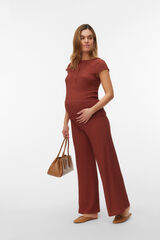 Mamalicious Pantal&oacute;n largo Maternity marr&oacute;n