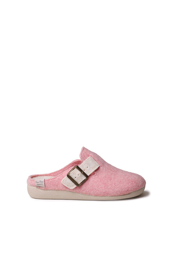 Toni Pons Women's Clog-Style Slipper in Felt pink