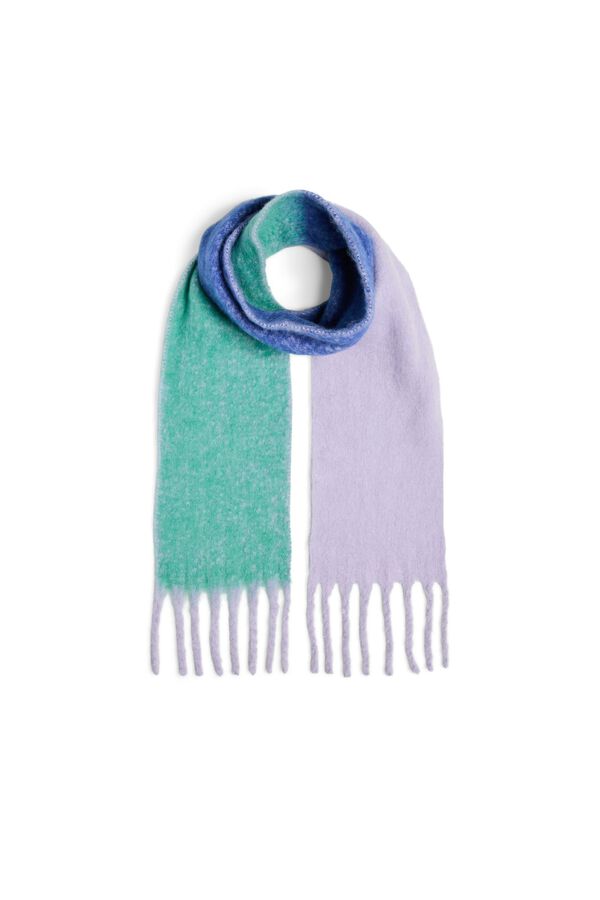 Pieces Degradierter Schal Grün