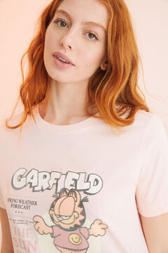 Womensecret Pijama comprido algodão Garfield rosa rosa