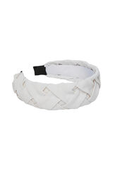 Womensecret Wide headband with braid detail. Size: 11.5 cm gris