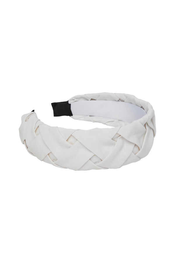 Womensecret Wide headband with braid detail. Size: 11.5 cm Siva