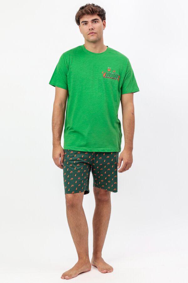 Admas Muppets Gustavo short pyjamas green