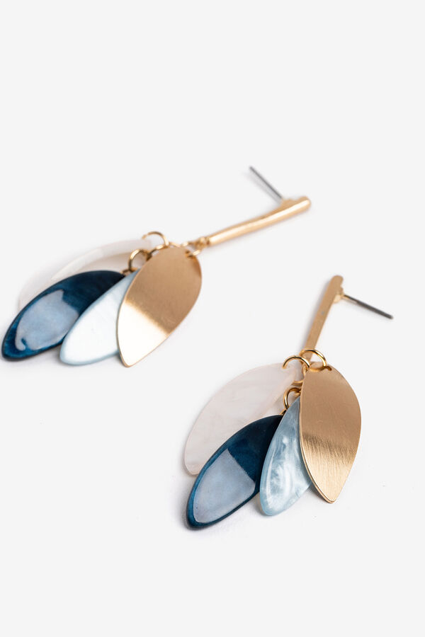 Vilanova Brincos longos com pingentes amarelo