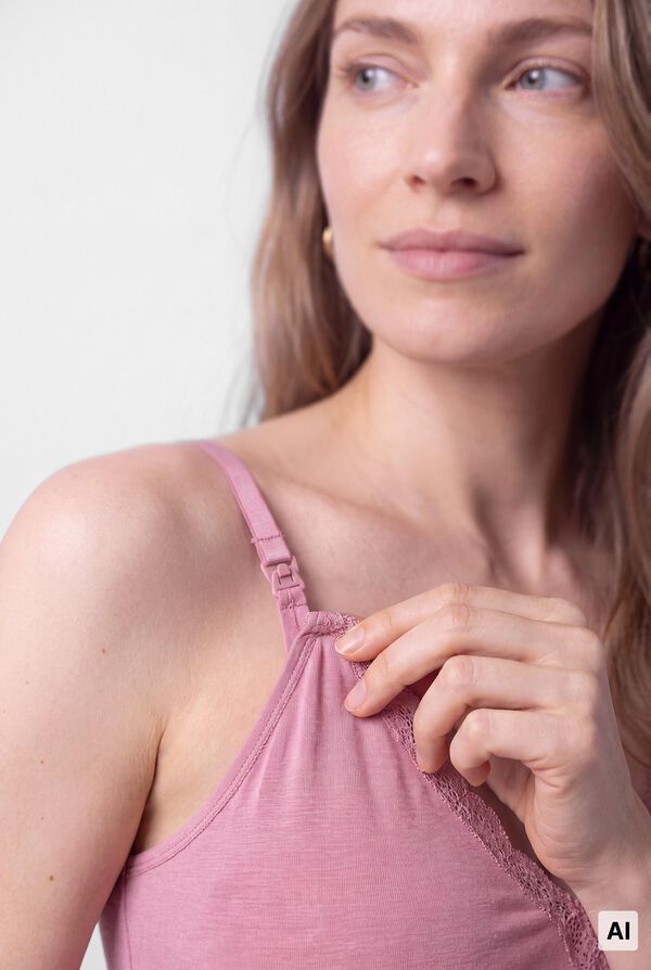 Women'secret Nuisette maternity &agrave; bretelles allaitement rose rose