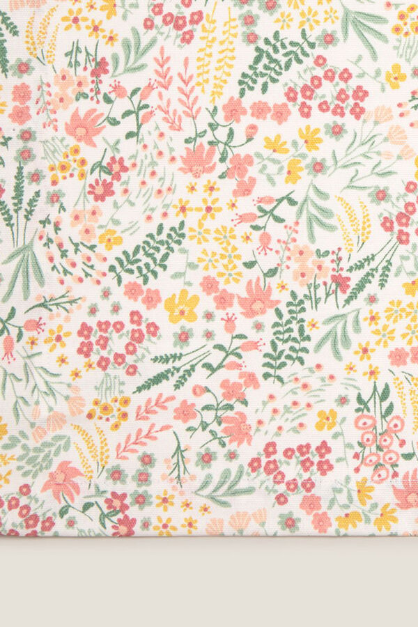 Textura Einzelne schmutzabweisende Blumen aus Baumwolle mit Print