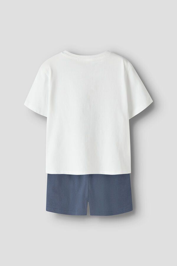 Name it T-shirt and Bermuda shorts set white