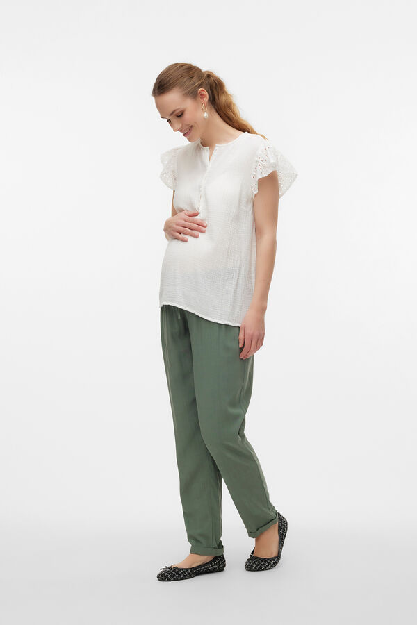 Mamalicious Top de manga corta maternity y lactancia branco