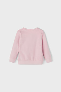 Womensecret Sweatshirt menina algodão orgânico com mensagem rosa