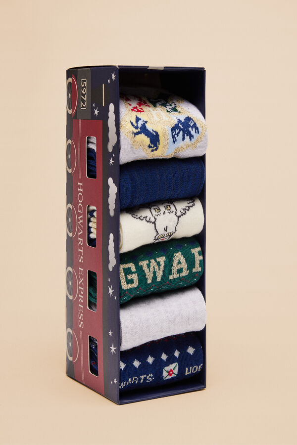 Womensecret 6-pack of cotton Harry Potter socks printed