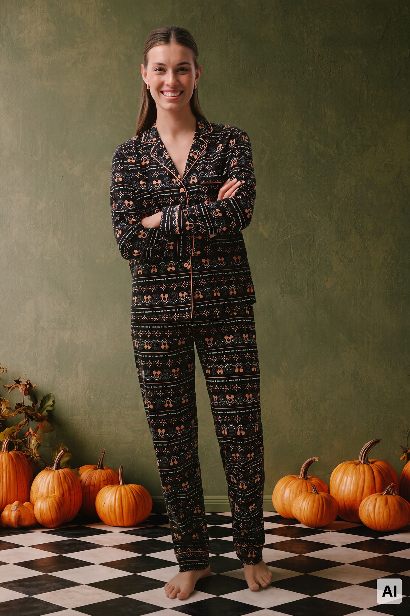 Women'secret Mickey Halloween classic pyjamas