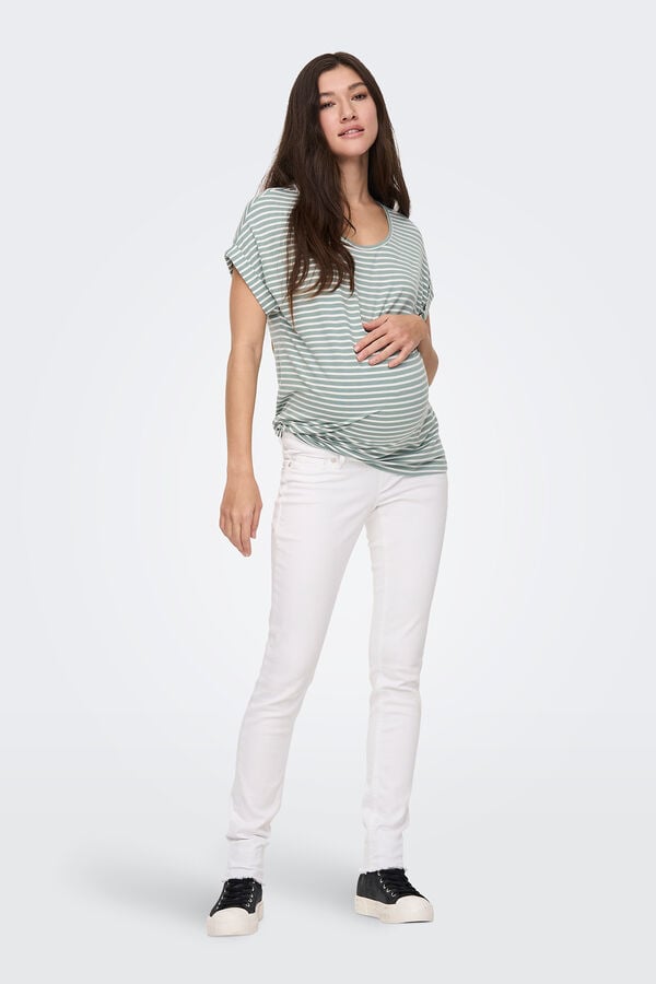 Womensecret Short-sleeved maternity T-shirt vert