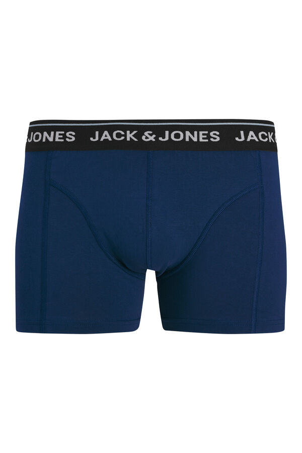 Jack & Jones Pack 3 boxers em algod&atilde;o azul