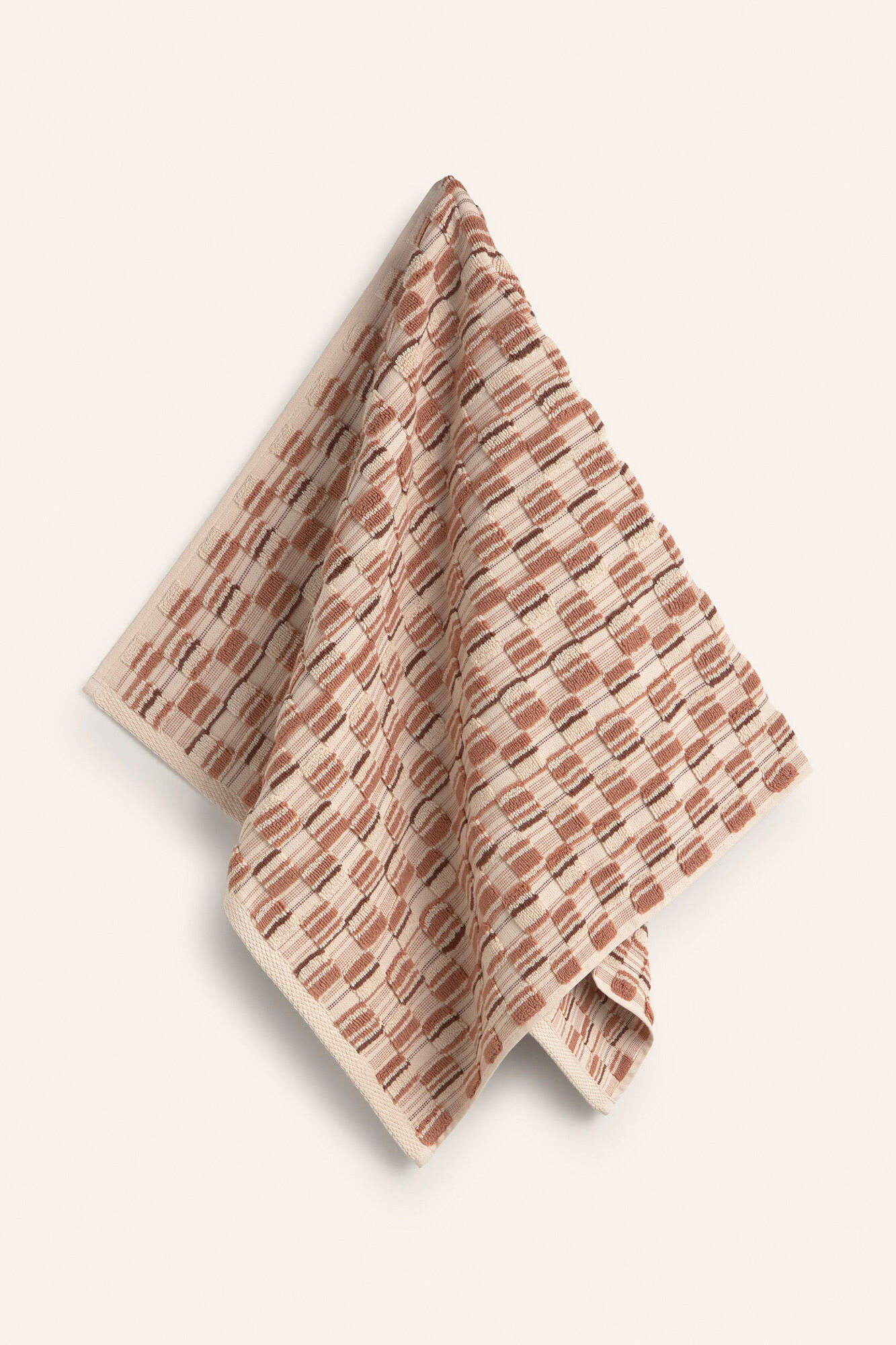 Calma House Toalla de ba&ntilde;o de algod&oacute;n de rizo jacquard Mercurio