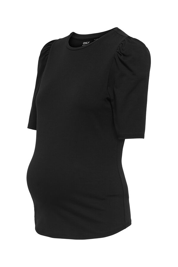 Only Maternity Camiseta manga abullonada maternity negro