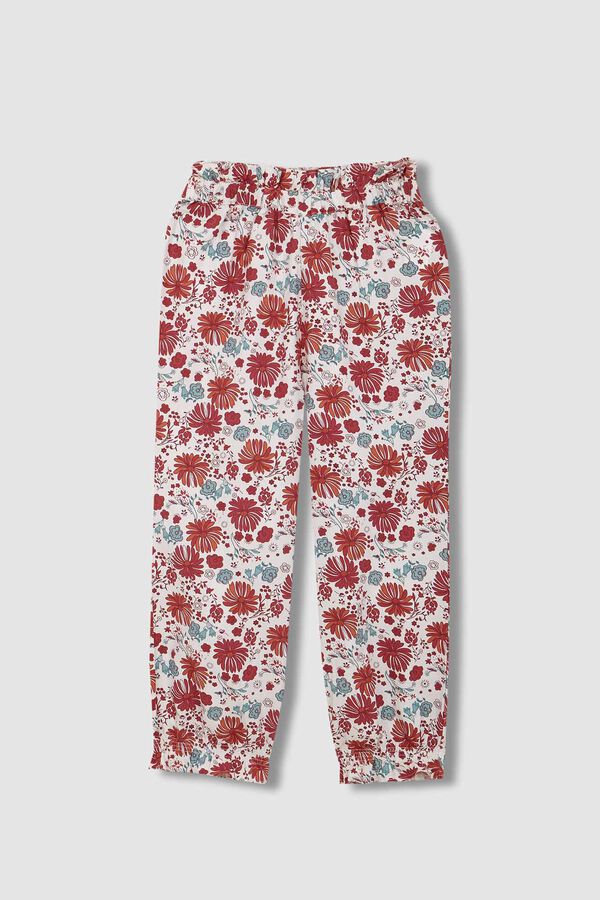 Gocco Pijama con estampado de flores rosa rosa