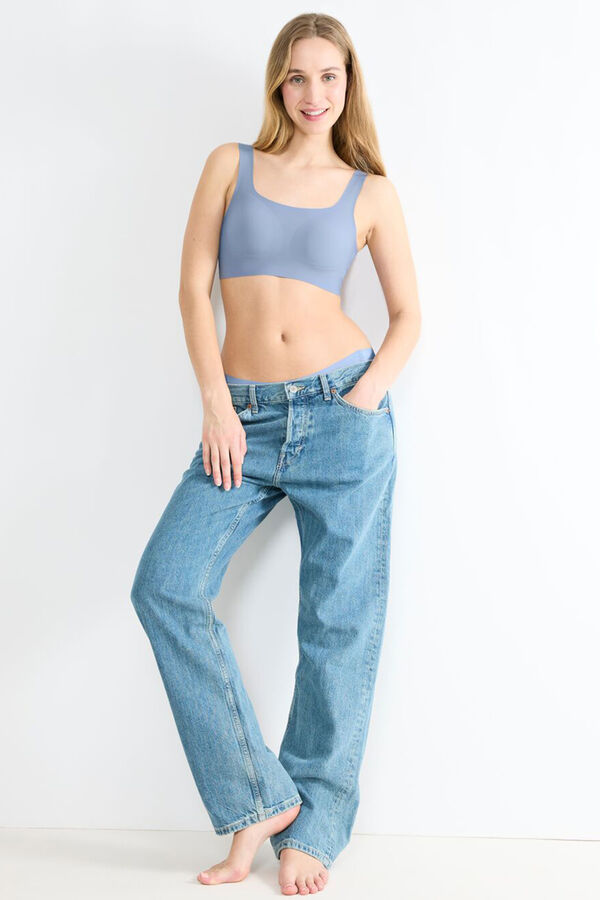 Sloggi Sujetador Top azul