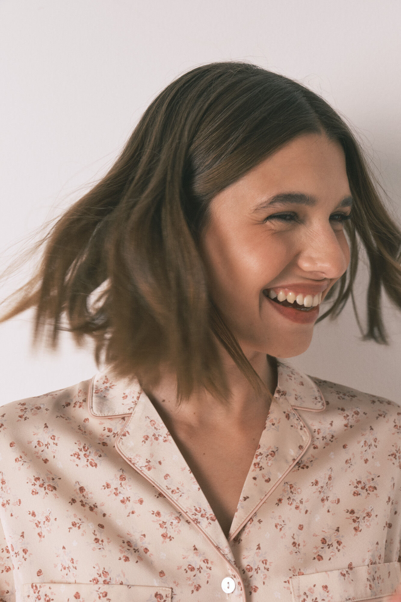 Women'secret Ružičasta satenska dugačka ko&scaron;ulja pidžama