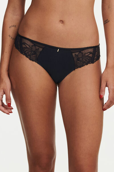 Womensecret Tanga Orangerie Dream con encaje preto